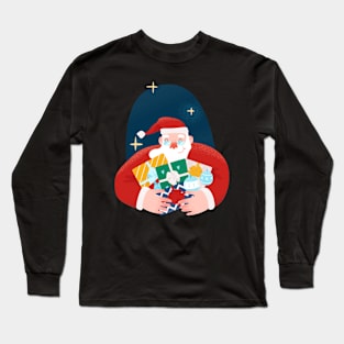 Merry Christmas_Santa Claus_Holidays_Gifts Long Sleeve T-Shirt